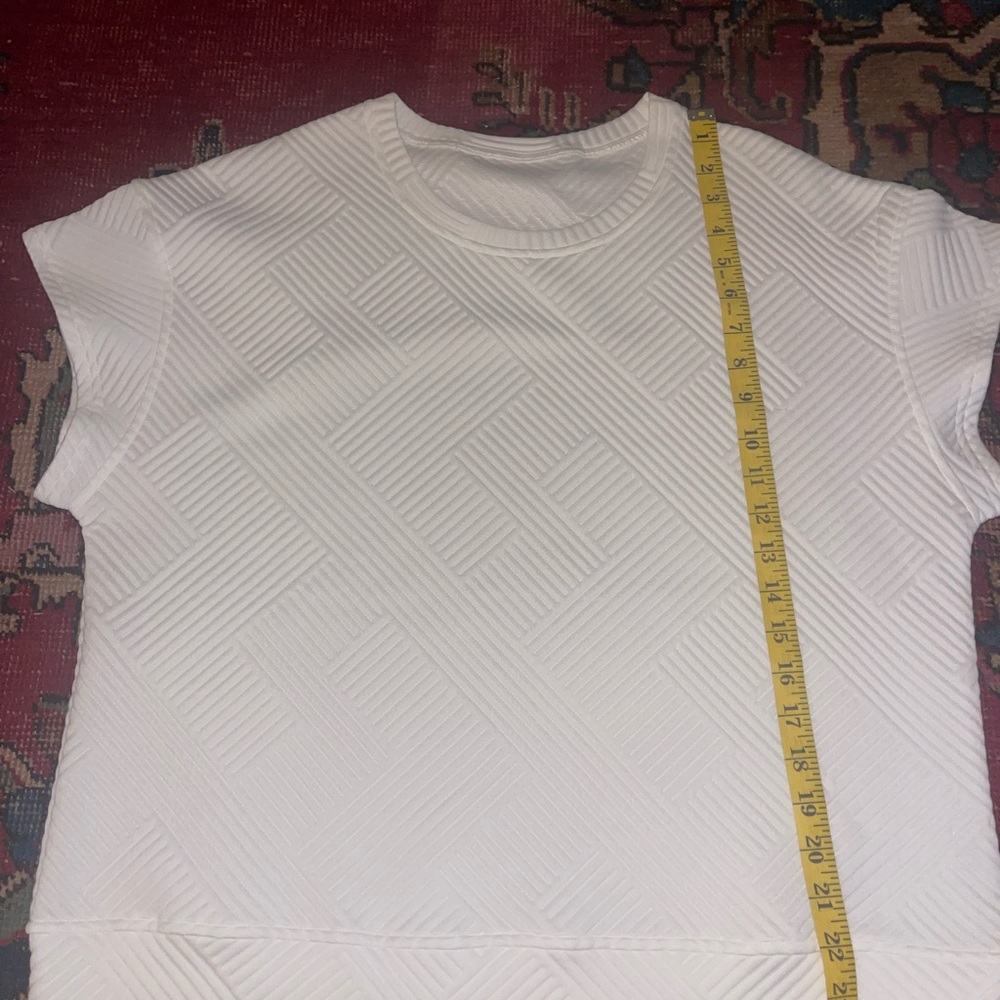 Chic White Two Piece outfit Women's Flare Crop Pants size Medium - Picture 7 of 10